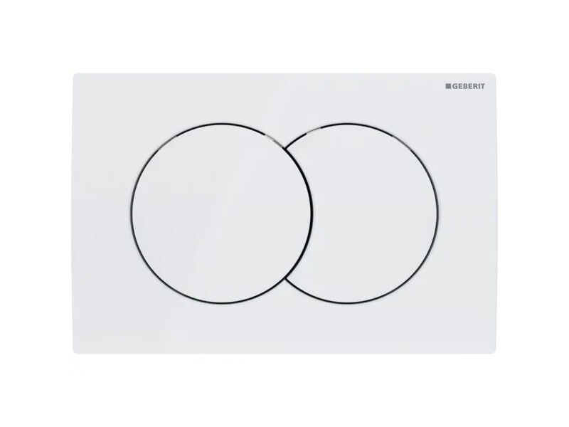 Alt Tag: Geberit Duofix Delta с активатор Delta01 бял/лъскав хром - бутон Delta01 бял/лъскав хром за вграждане Duofix Delta за KERANOVA
