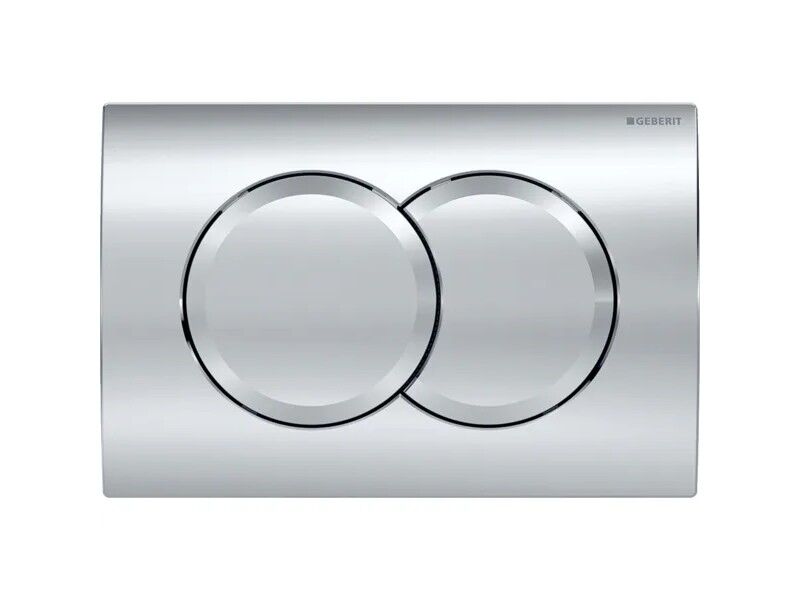 Alt Tag: Geberit Duofix Delta с активатор Delta01 бял/лъскав хром - бутон Delta01 лъскав хром за вграждане, KERANOVA онлайн магазин