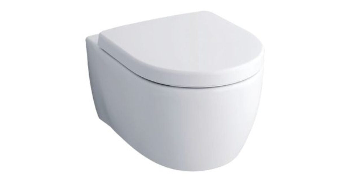 GEBERIT Sigma01 Chrome с тоалетна Geberit Icon Rimfree окачена чиния Rimfree, Sigma01 клавиш, Duofix Sigma инсталация, KERANOVA онлайн магазин