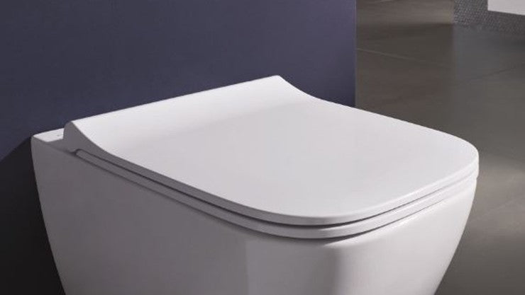 GEBERIT DUOFIX DELTA 30 Chrome с тоалетна Geberit Smyle Rimfree – окачена тоалетна Smyle Rimfree с Duofix Delta за сухи стени, хром бутон, KERANOVA
