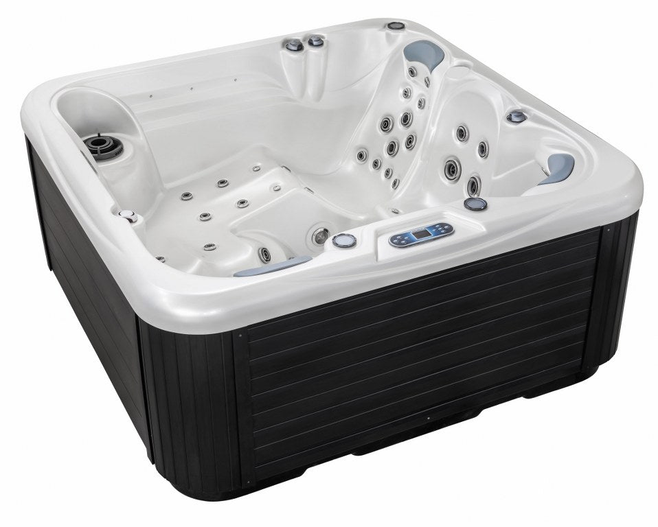 Design HC 3 200x200 см. луксозно градинско джакузи в бял корпус и тъмен облицовъчен панел, онлайн магазин за обзавеждане за бани KERANOVA