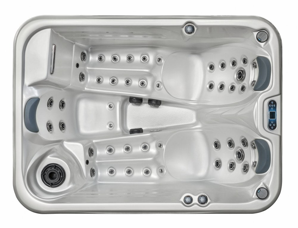 Design HC 4 216x160 см. луксозно градинско джакузи от KERANOVA, бял акрил, множество водни дюзи и ергономични седалки