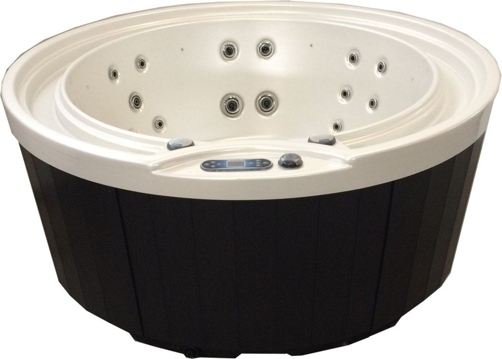 Джакузи Design HC 8 Ф214 см. вграден контролен панел, бели вътрешни форми и тъмна външна облицовка - онлайн магазин за обзавеждане KERANOVA