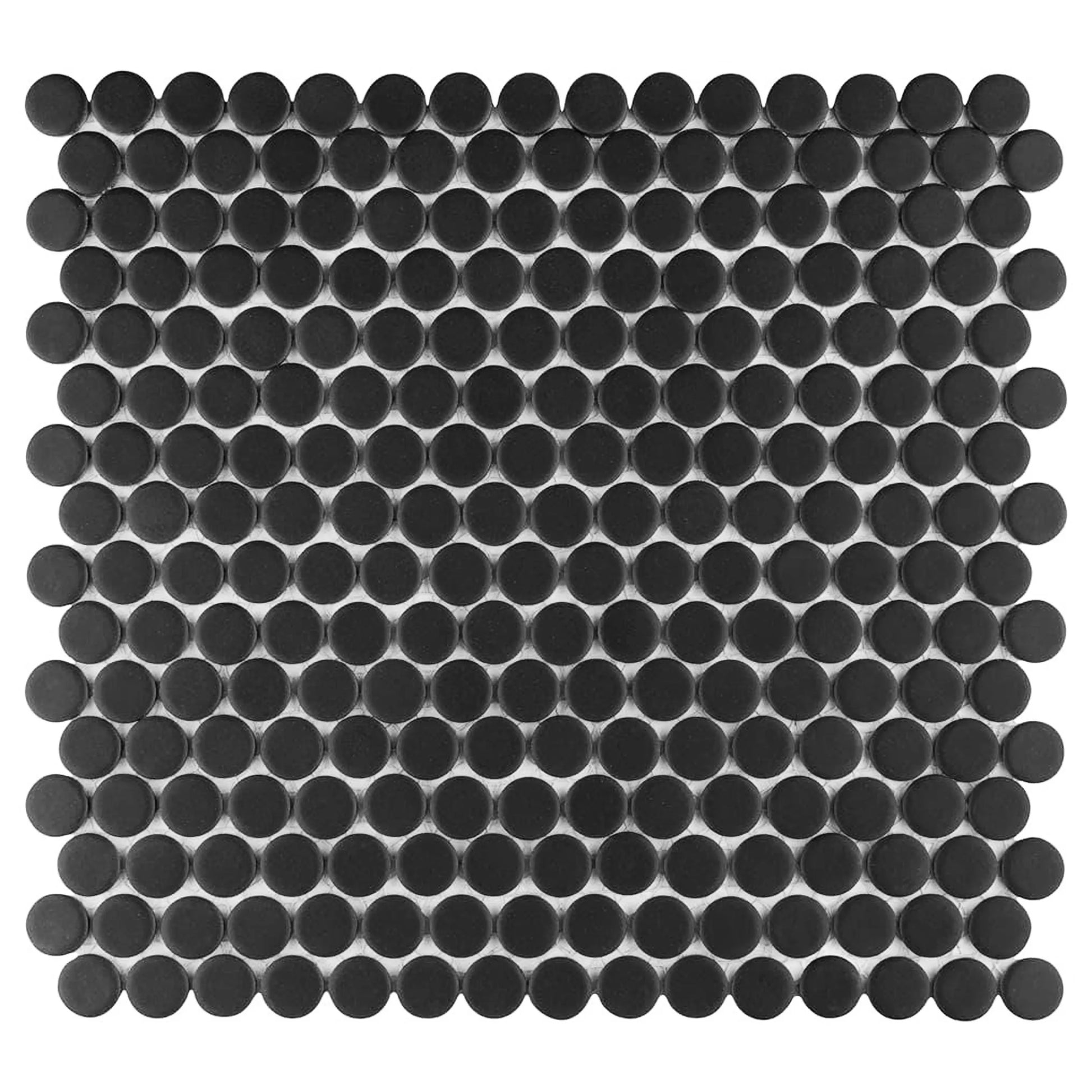 Мозайка 133421A Black - керамична декоративна мозайка кръгли плочки 29x32,1 см, дебелина 4 мм, за бани | KERANOVA онлайн магазин