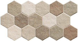 Alt Tag: Hex Stonehenge Earth 26.5x51 - шестъгълни керамични плочки за баня от онлайн магазин за обзавеждане KERANOVA
