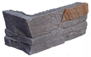 Alt Tag: Highland Gray 107775 Corner декоративен ъглов камък за облицовка от KERANOVA онлайн магазин за бани