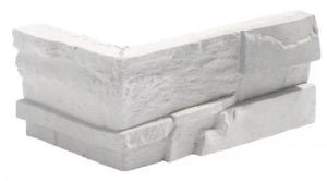 Alt Tag: Highland White 108303 Corner ъглова бяла декоративна каменна облицовка за баня от онлайн магазин за обзавеждане за бани KERANOVA