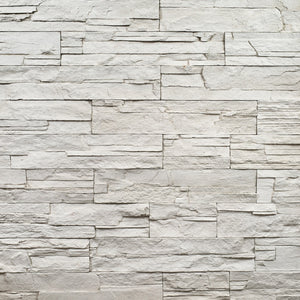 Alt Tag: Highland White 108302 бяла декоративна каменна облицовка за баня от онлайн магазин за обзавеждане KERANOVA