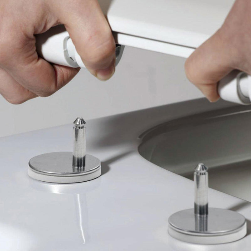 Rimless конзолна тоалетна ICC 4863NEW - 48 см дължина, монтаж на ултра тънка дуропласт седалка със забавено падане, KERANOVA