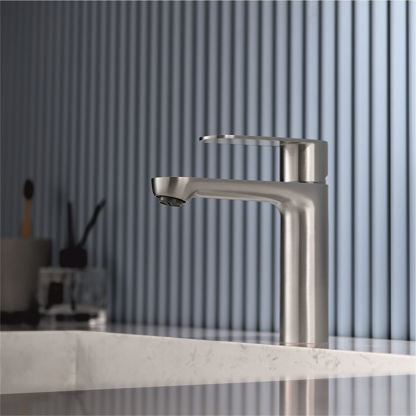 Комплект за баня Marsiliya - сатен стоящ смесител за мивка матово сатенено покритие, онлайн магазин KERANOVA