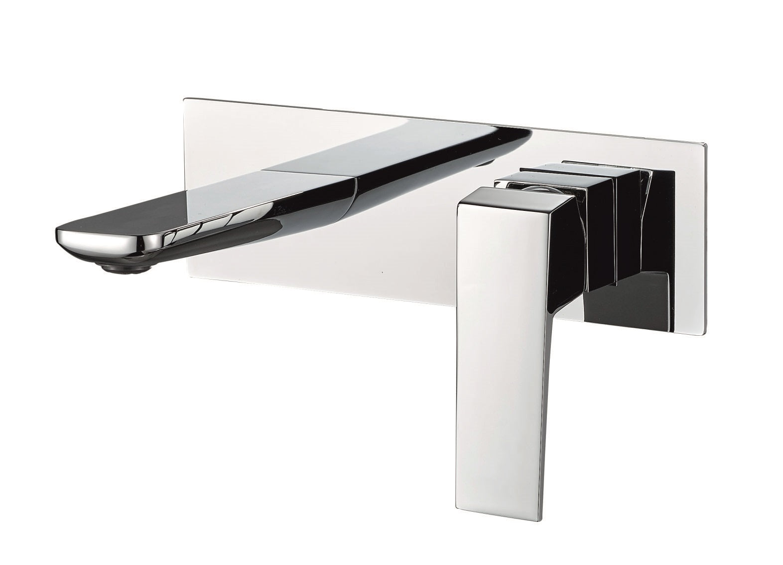 Стенен смесител за мивка Elinor Chrome вграден хром, аератор Neopearl, чучур 19.8 см - онлайн магазин за обзавеждане за бани KERANOVA