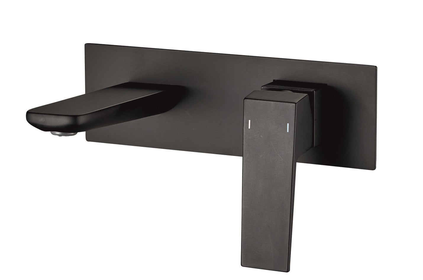 Alt Tag: Стенен смесител за мивка Elinor Matt Black вграден, мат черен, чучур 19.8 см, керамичен механизъм Sedal, онлайн магазин KERANOVA