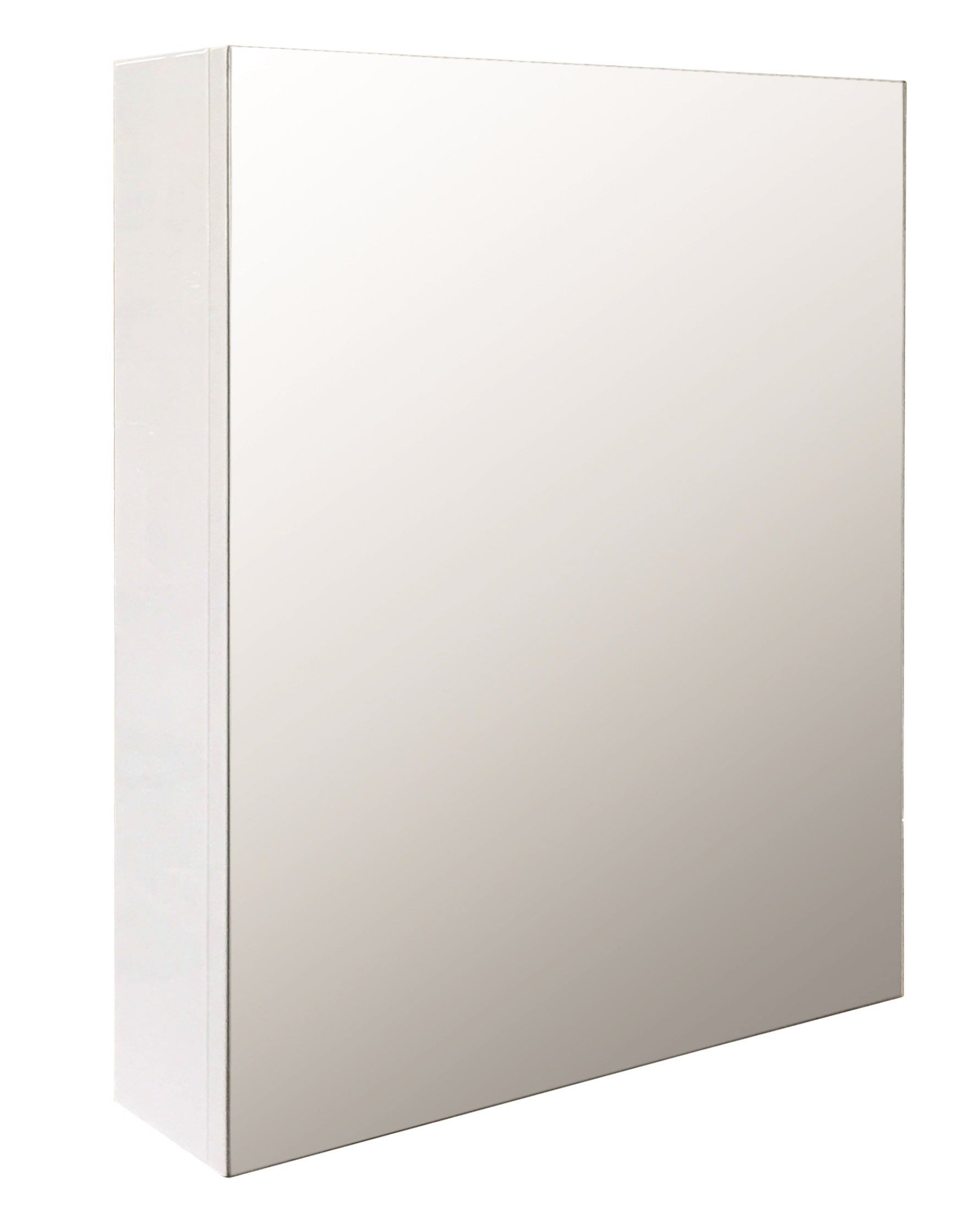 Огледален шкаф ICMC 4512-55 45х55 см. бял гланц с една огледална врата, soft close панти, PVC, за малка баня - KERANOVA онлайн магазин
