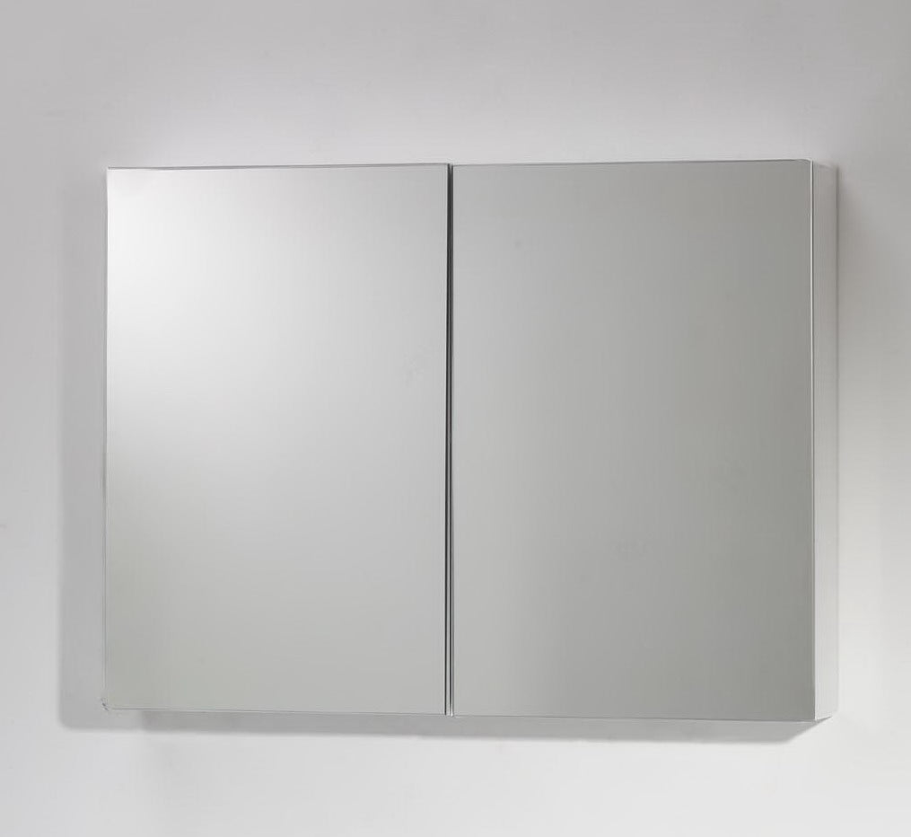 Огледален шкаф ICMC 7046 UP/7013 60 см. бял гланц, горен PVC шкаф с две огледални врати soft close — онлайн магазин за обзавеждане за бани KERANOVA