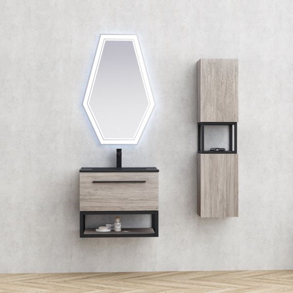 Мебел за баня Kalitea 60 см. шкаф под мивка с чекмедже и LED огледало – онлайн магазин за обзавеждане за бани KERANOVA