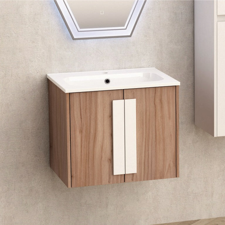 Шкаф с мивка ICP 6451-1 60 см. водо и влагоустойчив ПВЦ корпус меламин бяла мивка 61x46,3 см KERANOVA