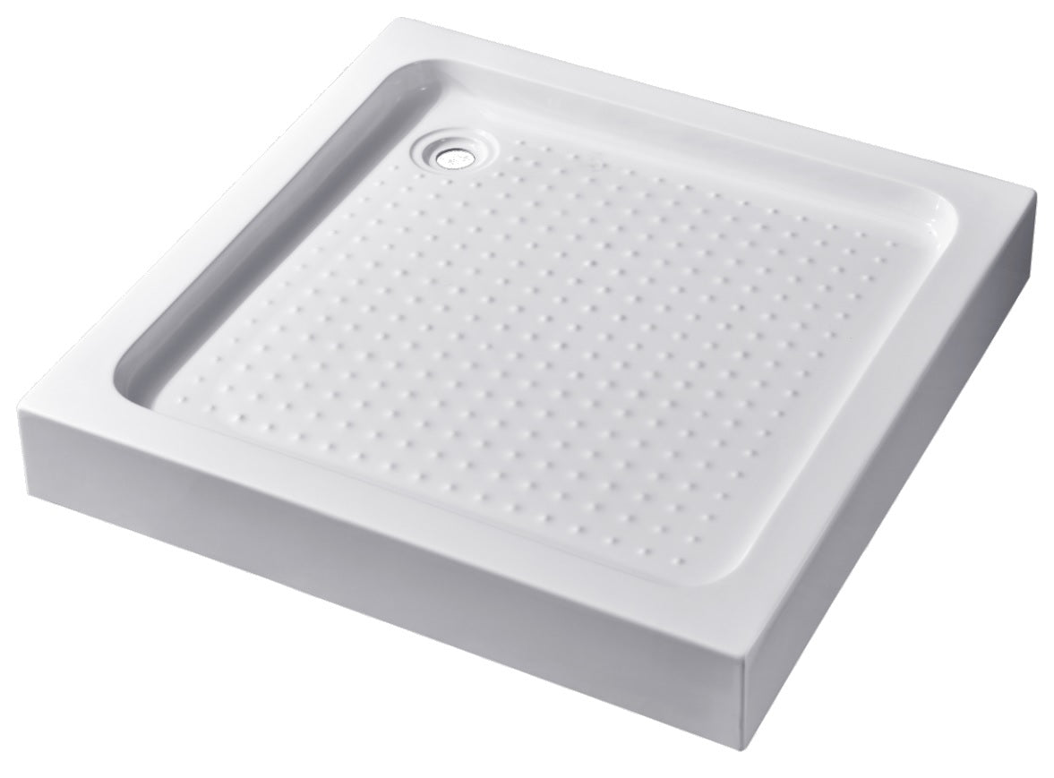 Акрилно корито 80х80 и 90х90 см. бяло акрилно поддушово корито 80x80/90x90 с противoплъзгащо дъно и сифон Ф50 мм - KERANOVA онлайн магазин