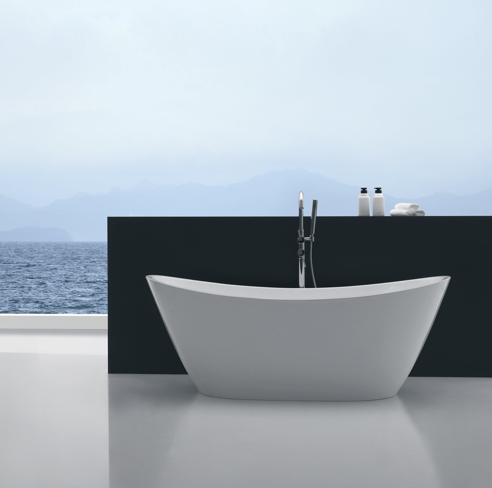 Свободно стояща вана ICSH LB 1781 W - 170х81 см. бял гланц, 240 л, рамка неръждаема стомана, с сифон и вграден преливник - KERANOVA онлайн магазин