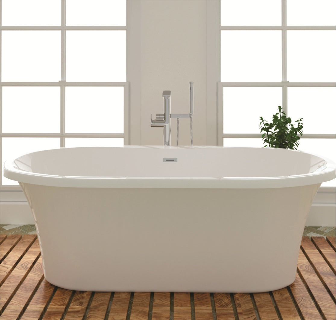 Свободно стояща вана ICSH LB 1808 W - 166х73 см. - бял мат от онлайн магазин за обзавеждане за бани KERANOVA