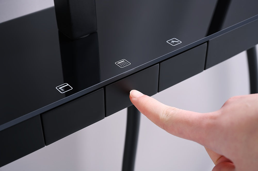 Душ колона с чучур Majestic - телескопична душ колона Majestic ICT 6703MB с ръчен душ, термостатичен смесител и чучур, KERANOVA