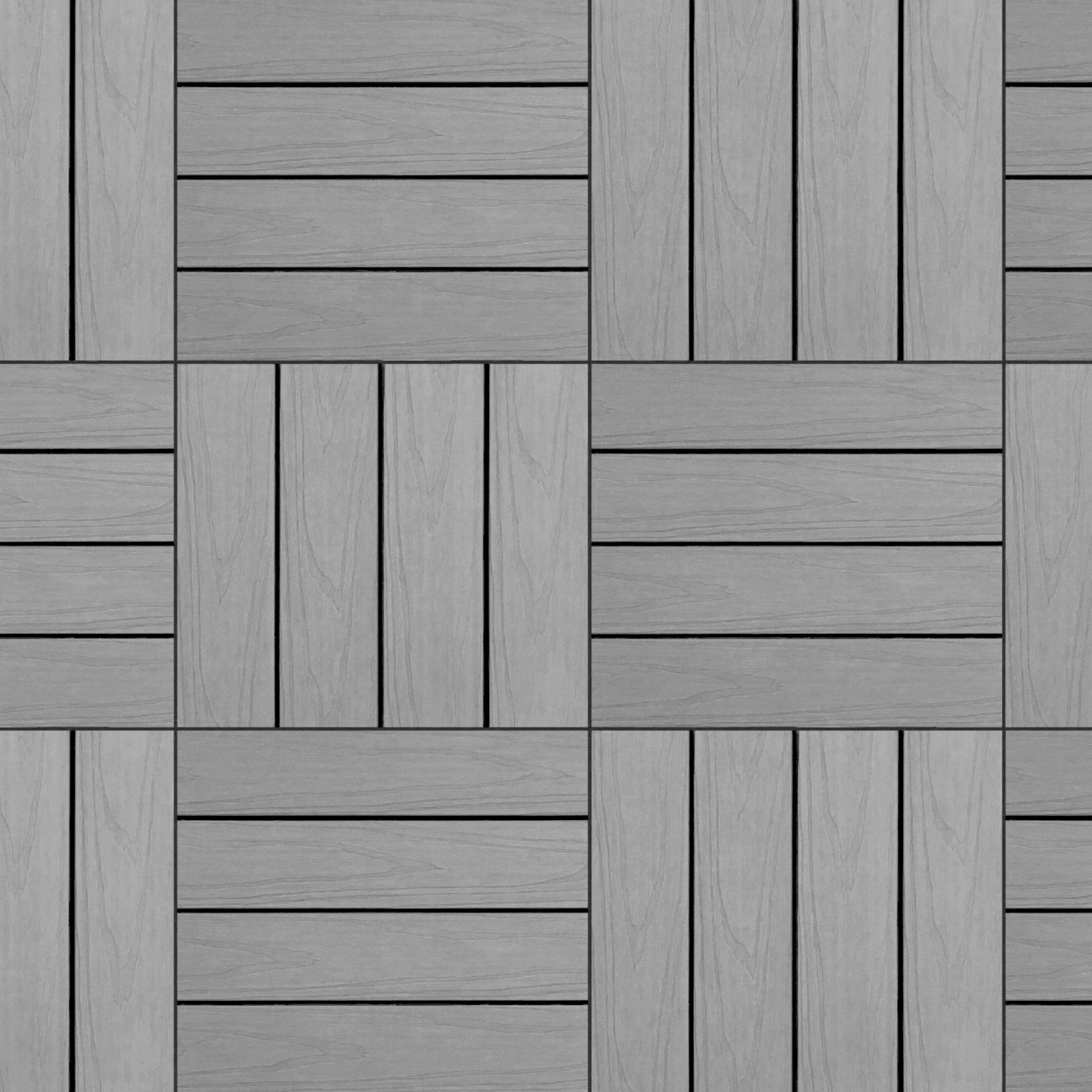 Подов декоративен панел IC SS05 MAGIC GRAY - сив HDPE + дървесни влакна, антивлакнен, противохлъзгащ, за вътрешна и външна употреба - KERANOVA