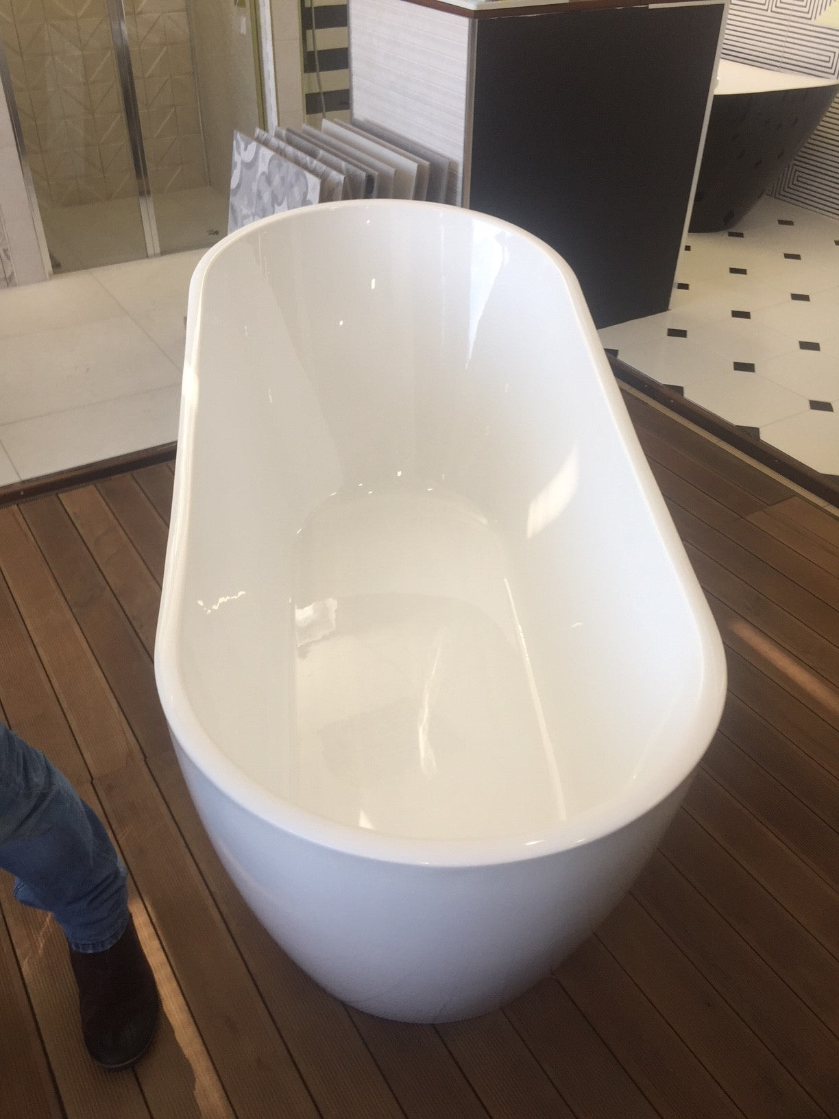 Alt Tag: Свободно стояща вана Sierra 173х78 см. бяла двустенна акрилна вана 173x78 см за онлайн магазин KERANOVA