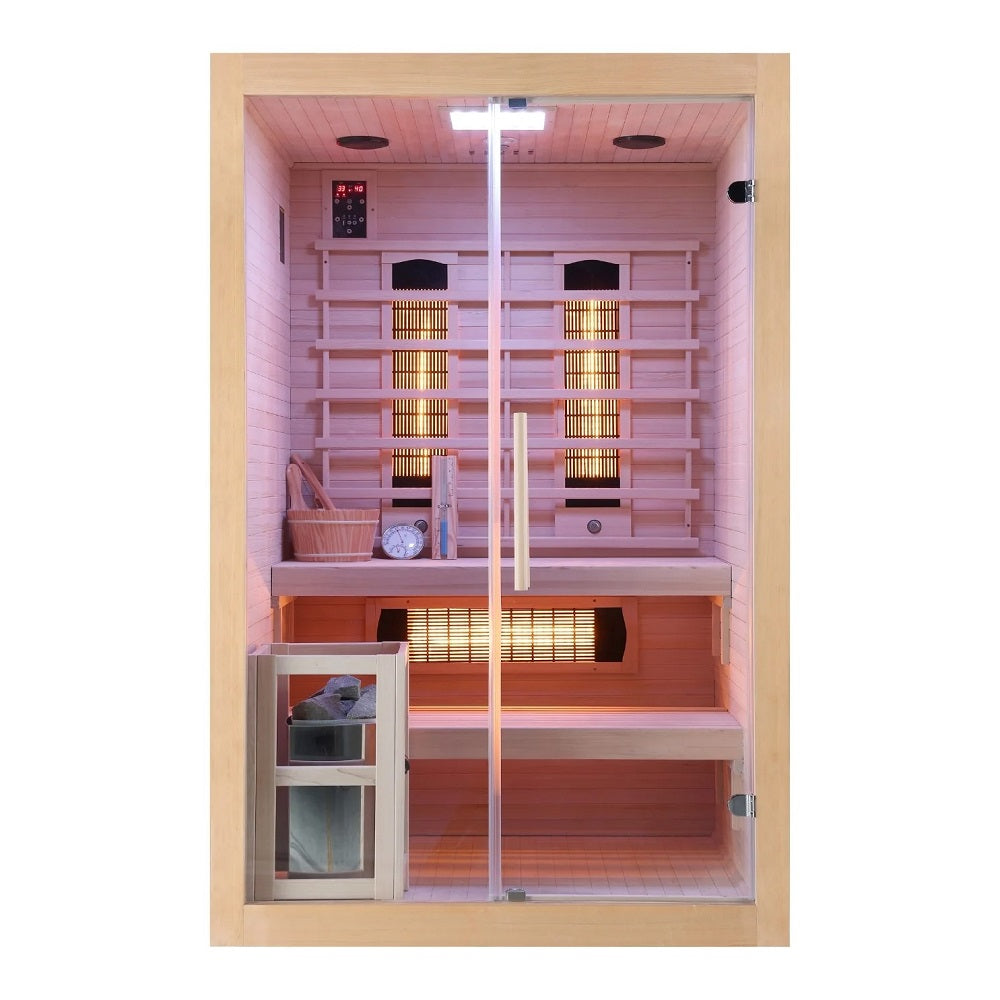 Финландска сауна и инфрачервена кабина Twincombi 130х120х200 см.