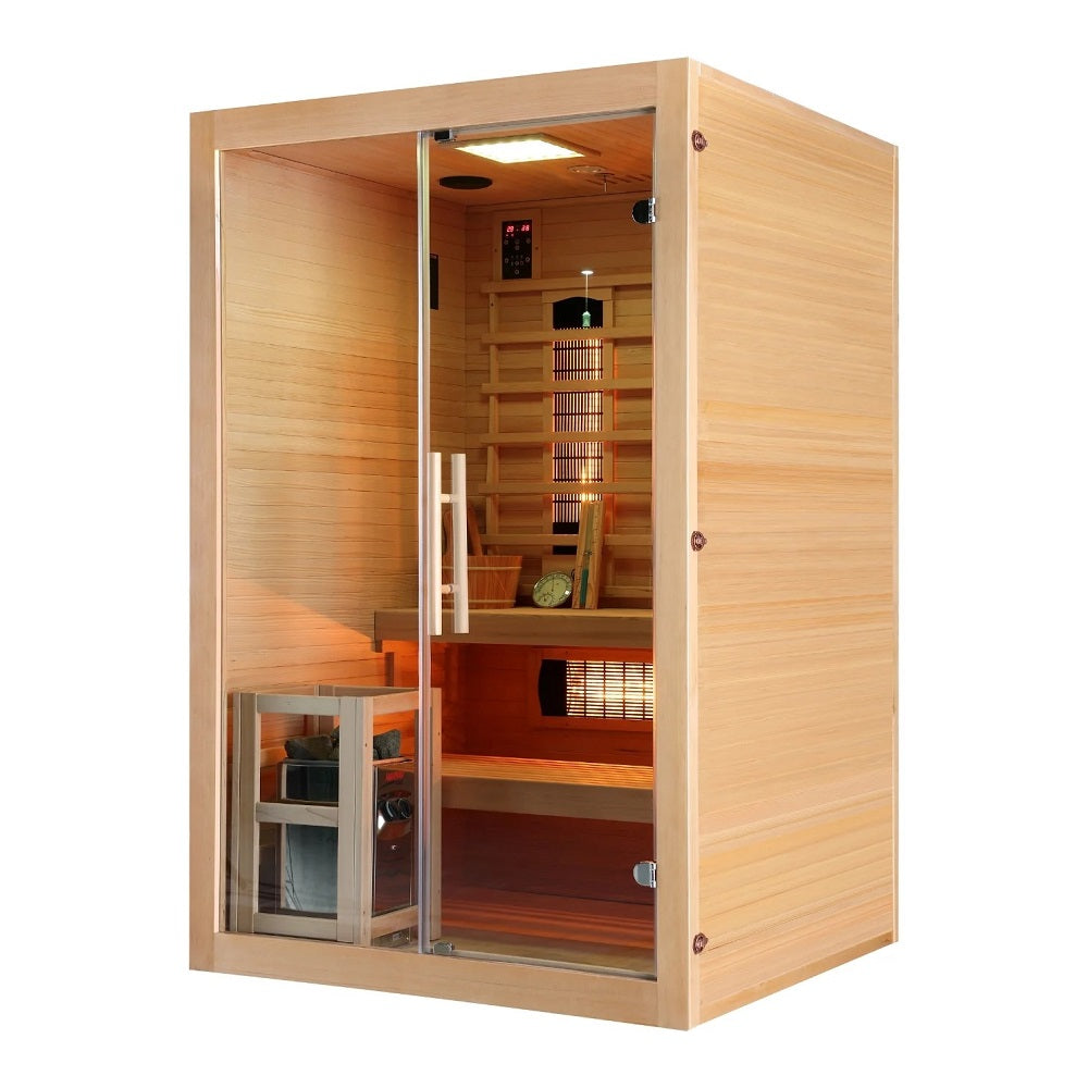 Финландска сауна и инфрачервена кабина Twincombi 130х120х200 см.