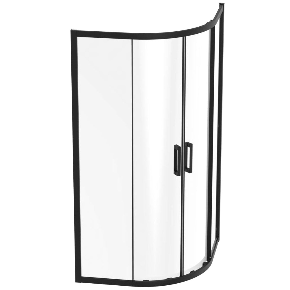 Душ кабина Connect 2 Silk Black 90x90 см. - Ideal Standard, плъзгащи се врати, черен мат профил, 6mm закалено стъкло