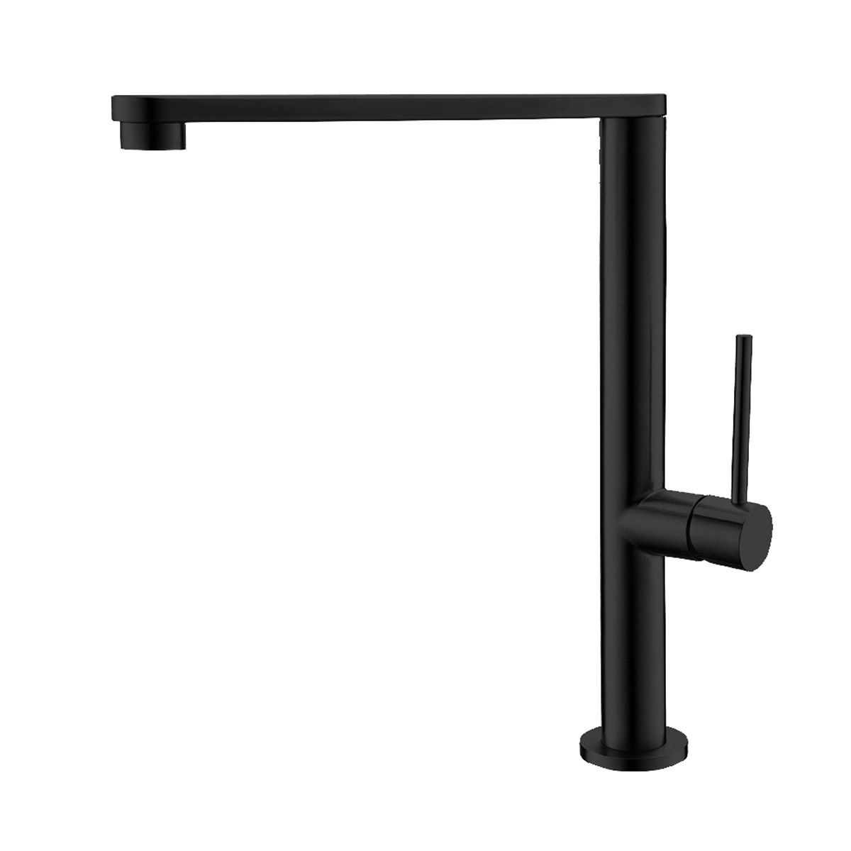 Кухненски смесител Monica Nero Opaco - черен мат от KERANOVA, италиански дизайн, модерна едноръкохваткова батерия с матово черно покритие