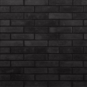 Kerabrick Black 109096 - черна тухлена плочка за стена за баня, онлайн магазин за обзавеждане за бани KERANOVA
