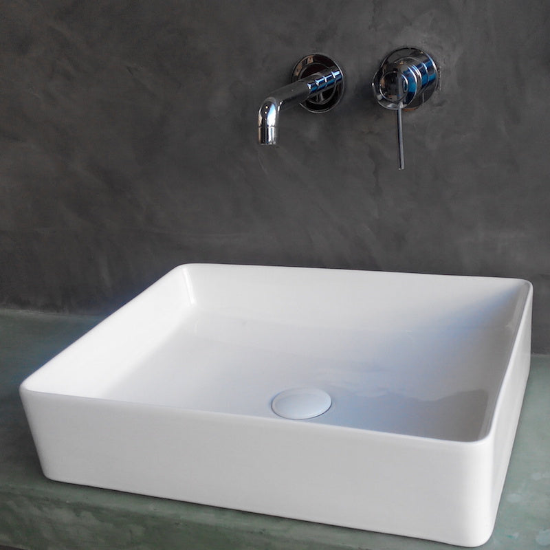 Купа LT-2174 60,5x40,5 см. тънка стенна мивка за монтаж върху плот – онлайн магазин за обзавеждане за бани KERANOVA