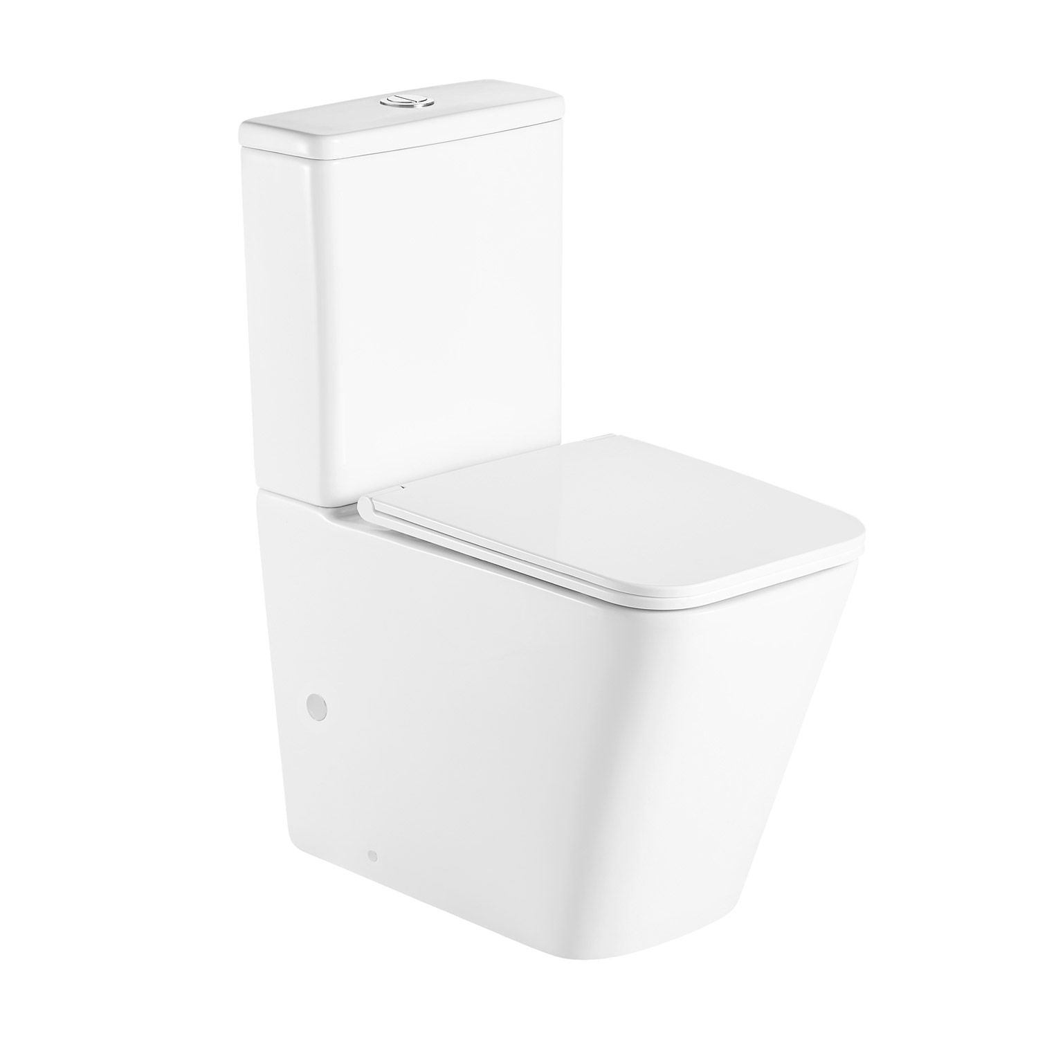 Моноблок LT 2175A Rimless бял порцеланов моноблок с ултра тънка седалка със забавено падане за онлайн магазин KERANOVA