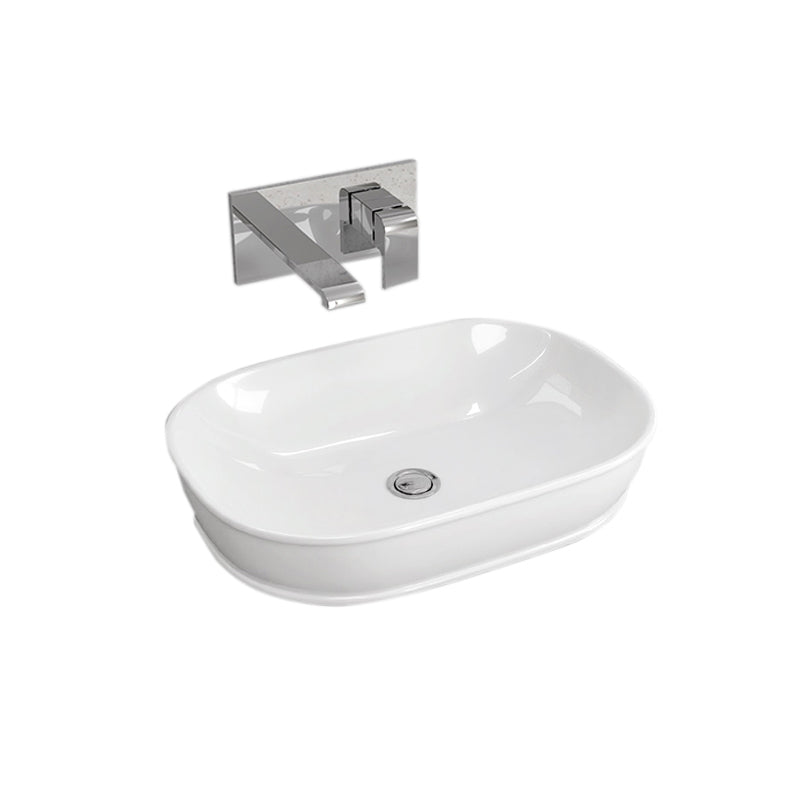 Купа LW 10150 52х36 см. бяла класическа мивка за плот 52х36х14,5 см, произход Гърция - онлайн магазин KERANOVA