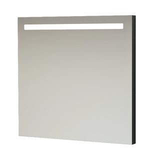 Огледало с ЛЕД Line 65 бяло - бяло правоъгълно огледало за баня с горен LED лайтбар, онлайн магазин за обзавеждане KERANOVA