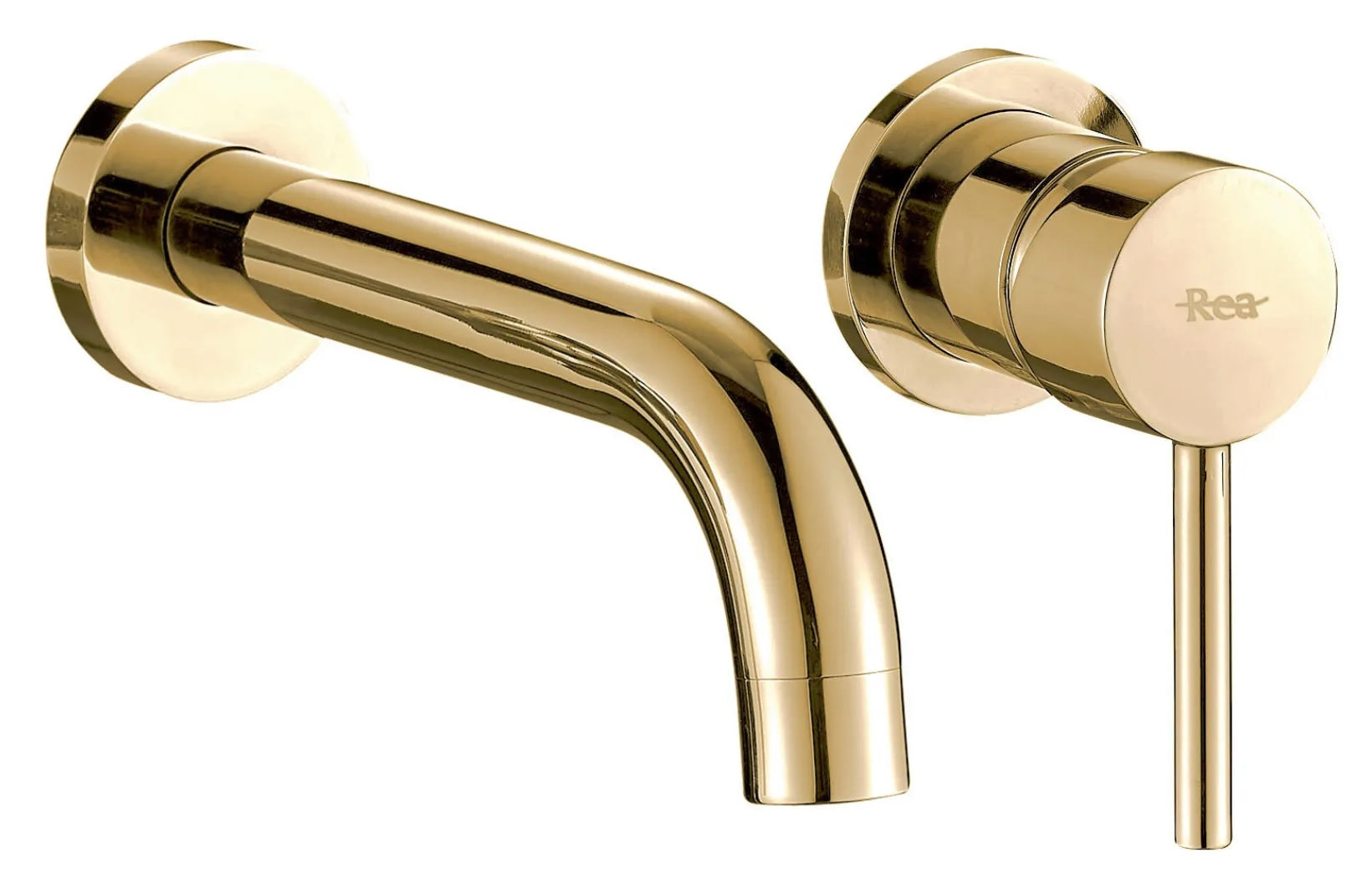 Комплект Lungo Gold 2 златен вграден смесител за мивка Lungo Gold, модерен дизайн, онлайн магазин за обзавеждане KERANOVA