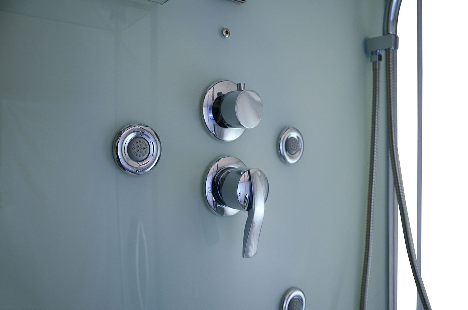 Парна душ кабина със сауна MO-1751W TRIO 180х110 см.
