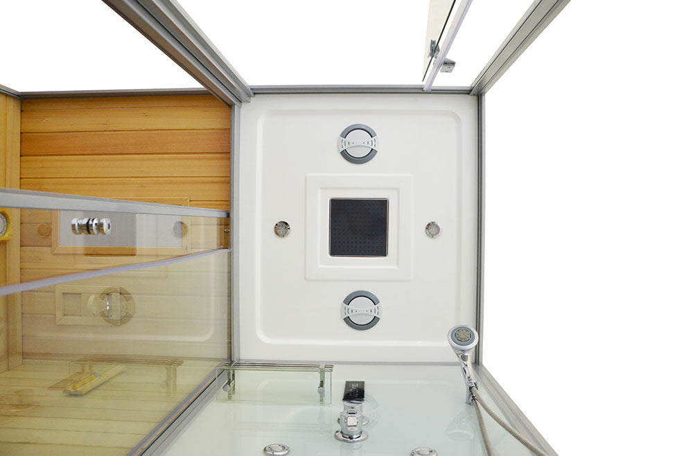Парна душ кабина със сауна MO-1752W TRIO 180х110 см.