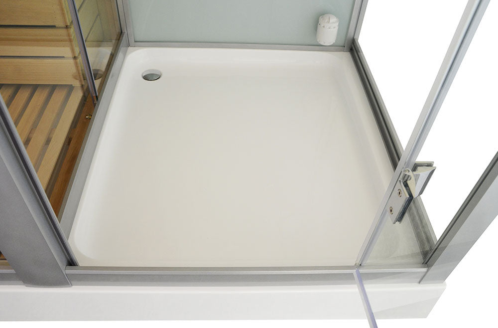 Парна душ кабина със сауна MO-1752W TRIO 180х110 см.