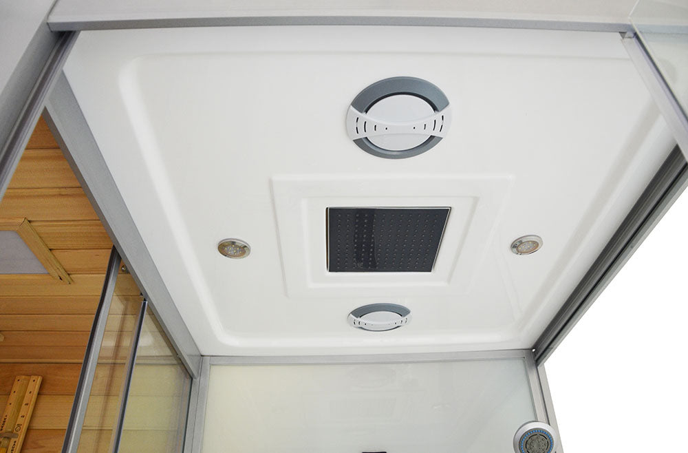 Парна душ кабина със сауна MO-1752W TRIO 180х110 см.