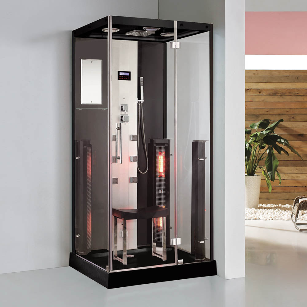 Парна душ кабина с инфрачервена сауна MUE-K1071 TRIO 100х90 см.