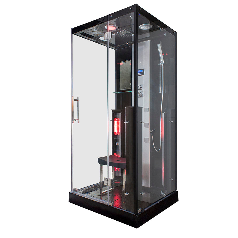 Парна душ кабина с инфрачервена сауна MUE-K1071 TRIO 100х90 см.