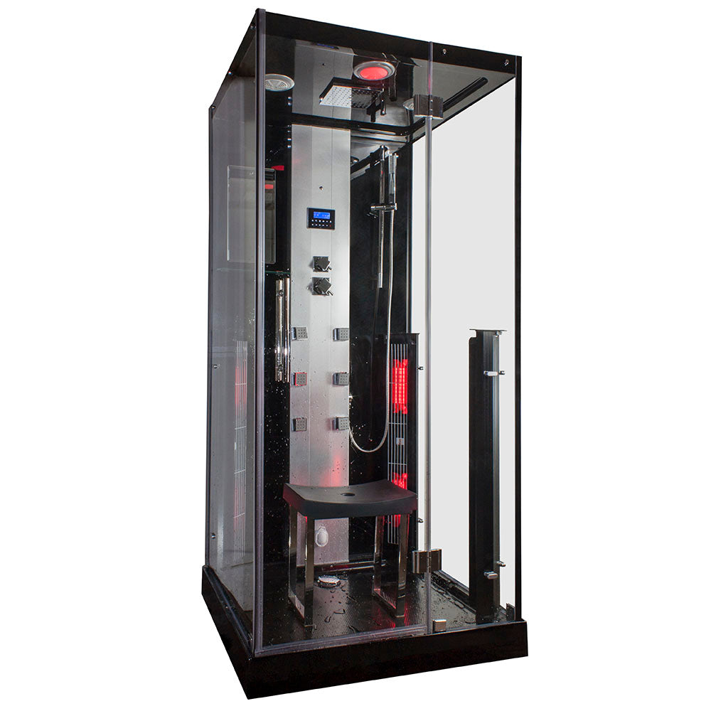 Парна душ кабина с инфрачервена сауна MUE-K1071 TRIO 100х90 см.