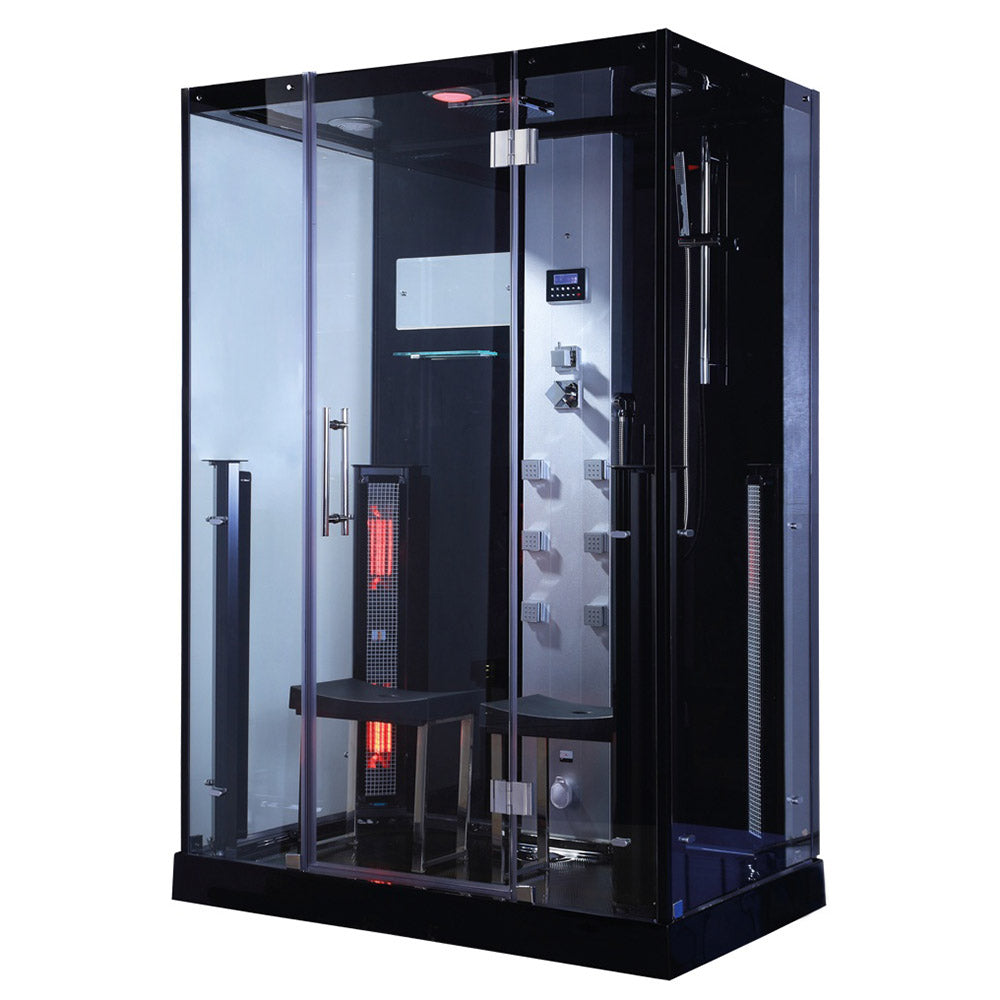 Парна душ кабина с инфрачервена сауна MUE-K1072 TRIO 145х90 см.