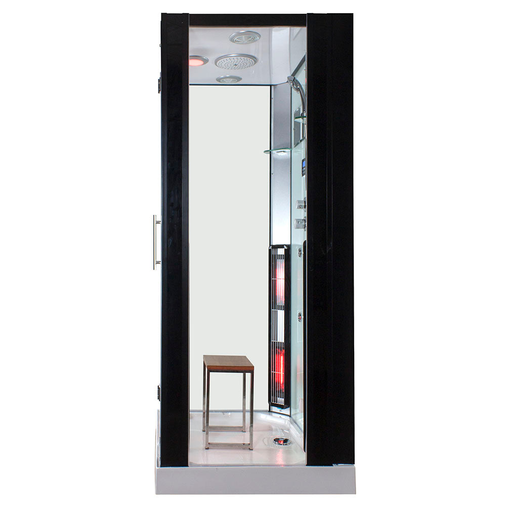 Парна душ кабина с инфрачервена сауна MUE-K1081 TRIO 100х90 см.