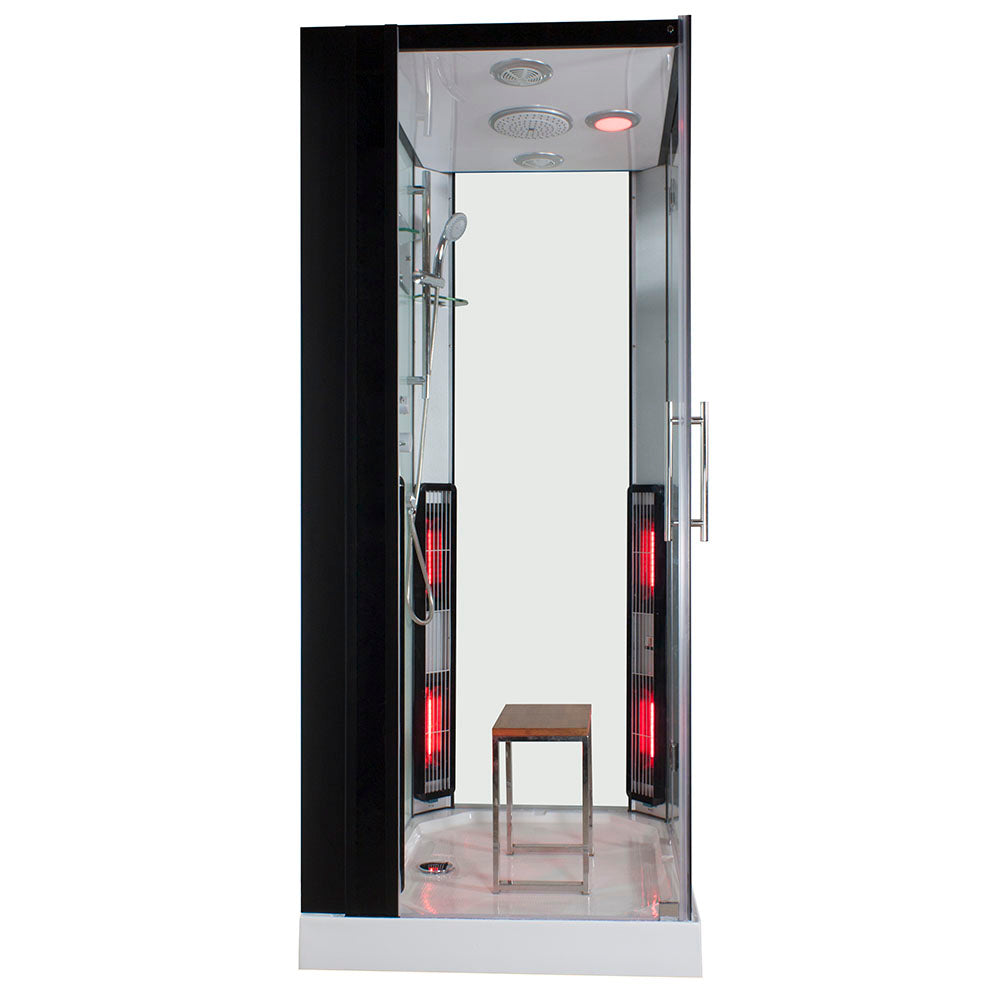 Парна душ кабина с инфрачервена сауна MUE-K1081 TRIO 100х90 см.