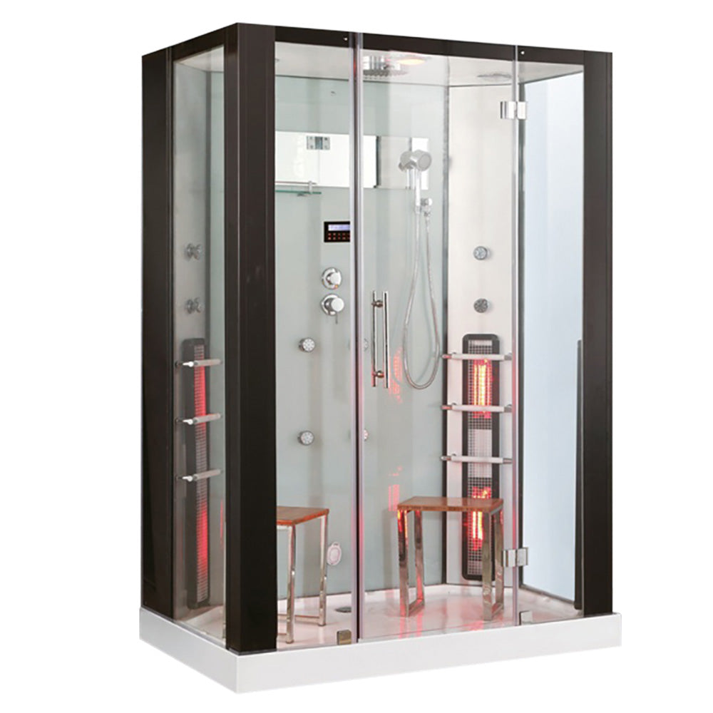 Парна душ кабина с инфрачервена сауна MUE-K1082 TRIO 145х90 см.