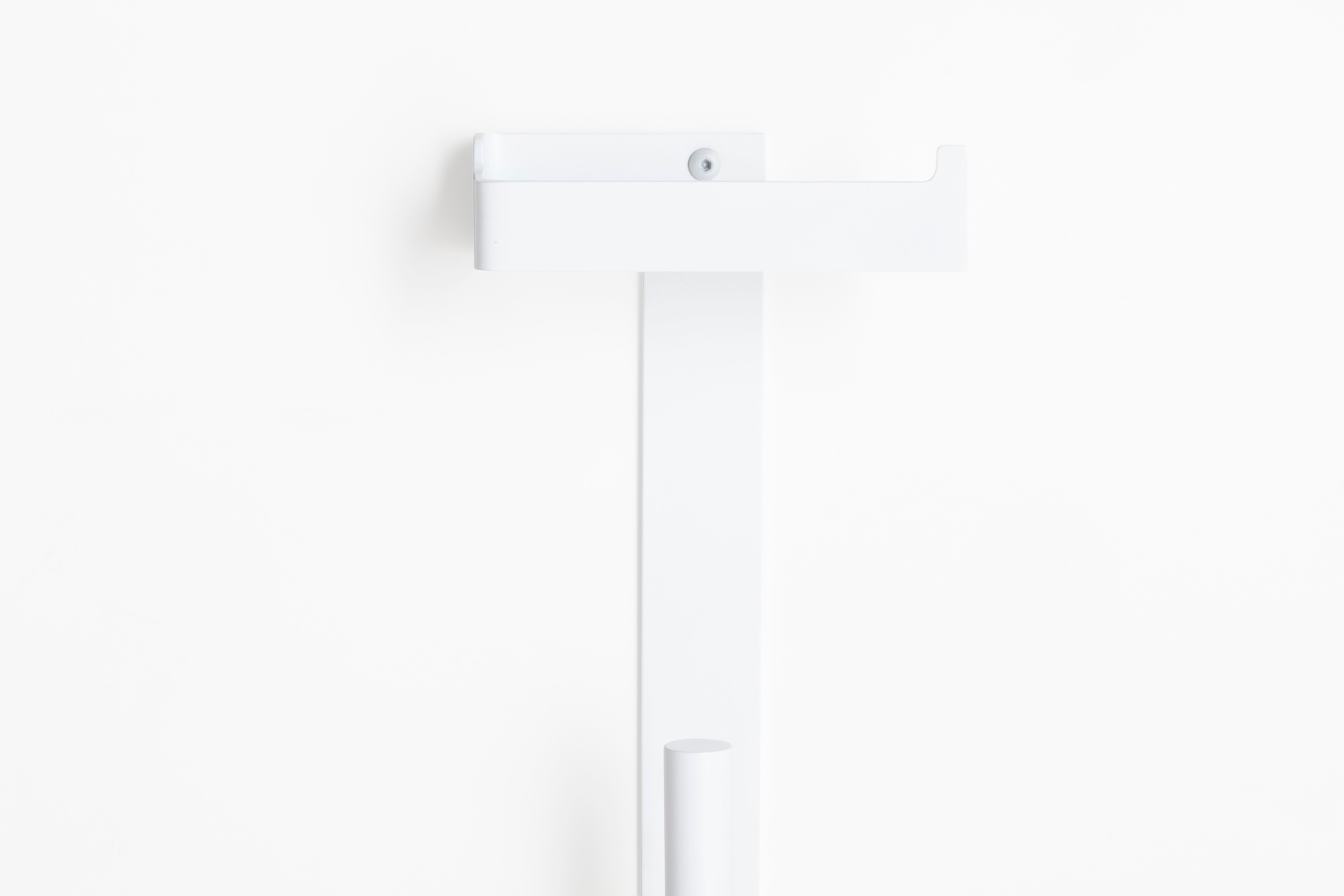 Серия SLIM - Matt White стойка за тоалетна хартия без капак бял матов аксесоар баня KERANOVA онлайн магазин