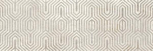 Majestic Gris Decor 25x75 декоративна плочка с геометричен сив орнамент за баня - онлайн магазин за обзавеждане KERANOVA