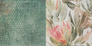 Margot Flower A 30.8x60.8 декоративен стенен панел с цветен флорален мотив за баня от онлайн магазин за обзавеждане KERANOVA